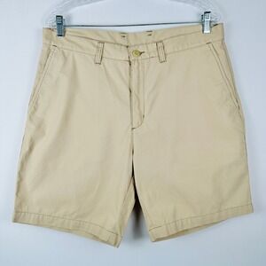 Patagonia Khaki Organic Cotton Casual Shorts Men 34 Sporty Outdoor Hiking Travel